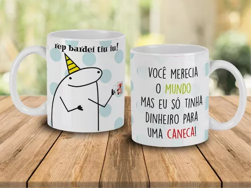 Caneca Meme Flork Parabéns para Tu - Xicara de Café e Chá de Feliz  Aniversário Divertida Presente Zoiera para Amigo e Amiga - AliExpress