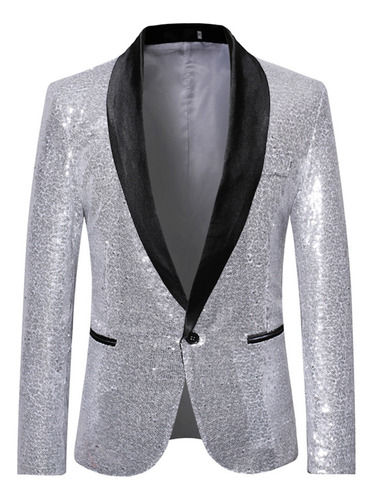 Men Sequin Blazer Tuxedo Suit Jacket Party Wedding Jacket