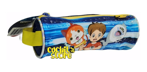 Estuche Escolar Cilindro Yokai Watch Niños