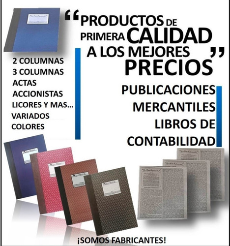 Imagen 1 de 8 de Publicaciones Mercantiles Libros Contabilidad Otros Fabrica