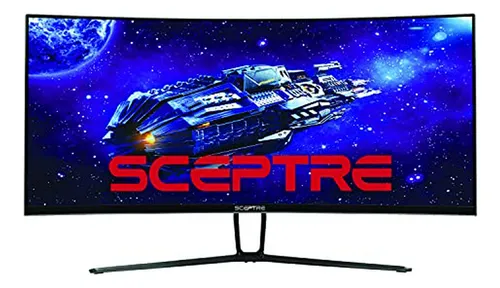Monitor Curvo Qhd Sceptre 35 120hz % Srgb 300 Lux Pip Pbp N