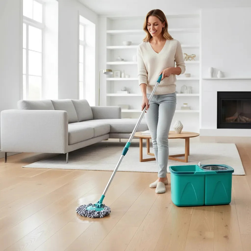 Mop Giratório Pró Com 2 Refis 9 Litros Flash Limp Verde