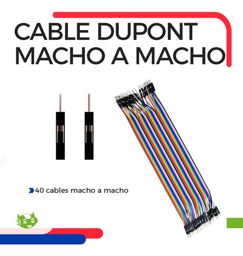 120 Cables Jumpers Dupont Para Arduino M-m 20cm Protoboard