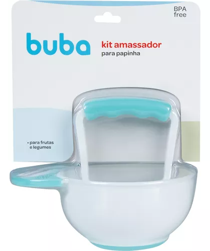 Kit Amassador Para Papinha Fruta Refeição Preparador Buba