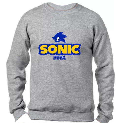 Sudadera Lisa Sonic Sega Video Juegos Talla Xxl