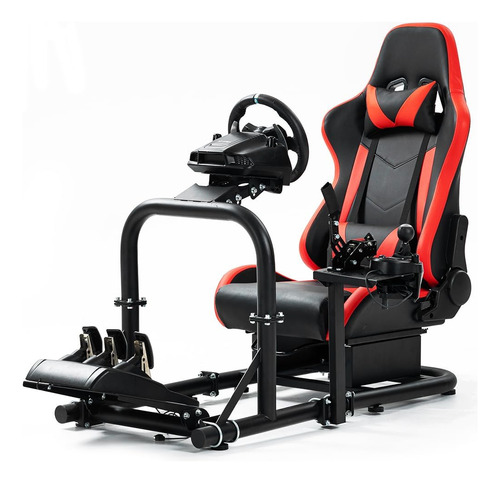 Marada Racing Simulator Cockpit Wheel Stand Asiento Rojo G25