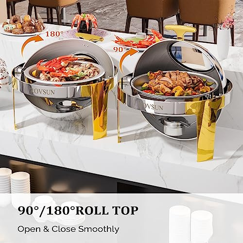 Juego De Platos Tipo Buffet Rovsun Redondos Para Rozaduras,