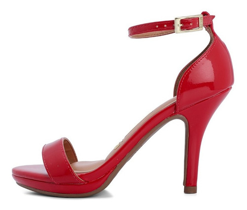 Imagen 2 de 6 de Sandalia Mujer Vizzano Rojo Charol