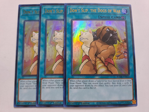 Don't Slip The Dogs Of War X3 Blmr-en010 Ultra Rare Yugioh 