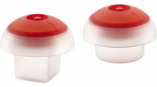 Juego De 2 Moldes Para Huevos Cuadrado Y Redondo Rojo