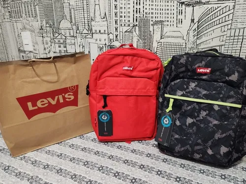 Bolso Morral Levis Original Lona Impermeable Colegial Laptop