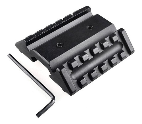 Riel Picatinny 45 Grados Doble Adaptador  Metal Rifle Pcp