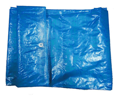 Lona Encerrado De Polietileno 10x5m 70g/m² Azul 100 Micras