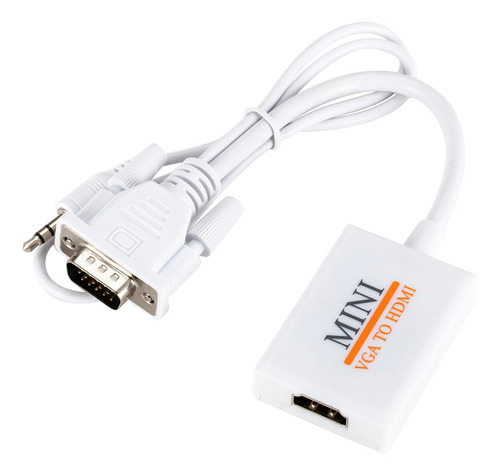 Imagen 5 de 6 de 1080p Vga Macho A Hdmi Adaptador Convertidor De Cable De