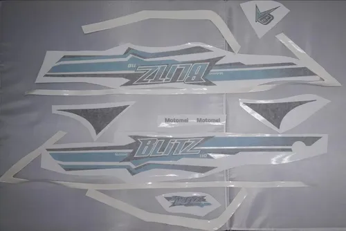 comprar Jgo Calcos Azul P\u002Fmoto Azul Celeste Blanca Motomel Blitz V8