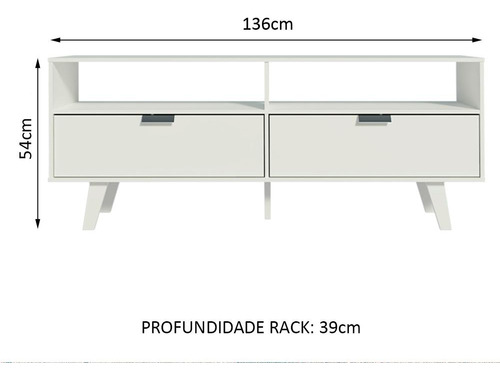 Mueble Mesa Para Tv Rack Madesa Oslo Hasta 55'' Bb