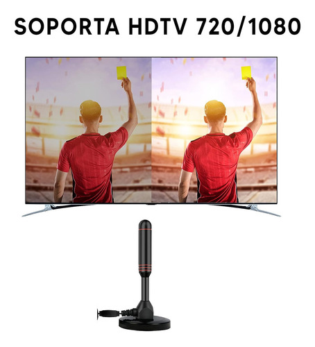 Antena Interior Tv Digital Hdtv Cable Coaxial 4 Mts Dimm