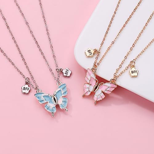 Colar De Amizade Borboleta Para 2 Meninas Colar Com Pingente