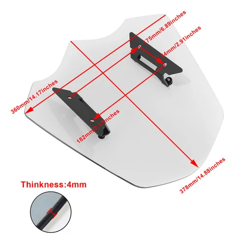 Parabrisas Transparente For Trirumph Rocket 3 3r Gt