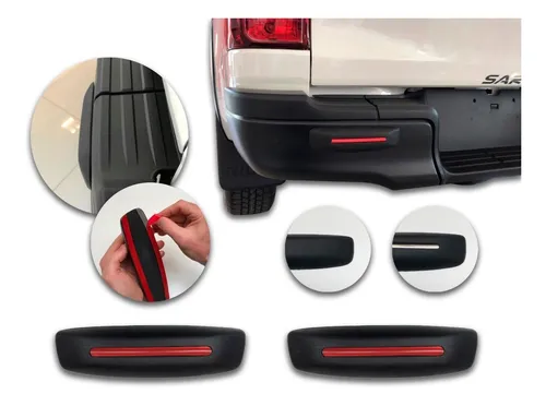 comprar Hilux 2020 Defensas Paragolpe Trasero X2 Und. Rojo Kenny