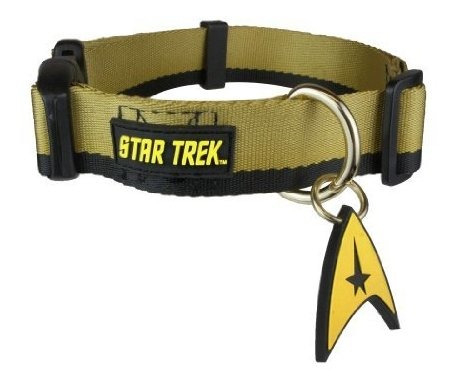 Star Trek Perro Collar Oro Xl - Valientemente Ir Gs6mf