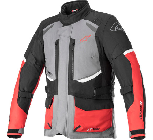 Chamarra Alpinestars Andes V3 Drystar Rojo Negro Gris