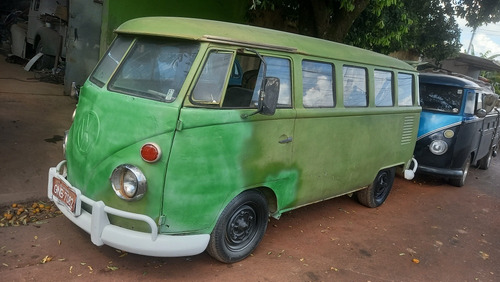 Vw Kombi 1972 Verde Docks Ok Restauração