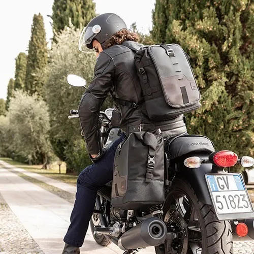 Mochila lateral moto sale