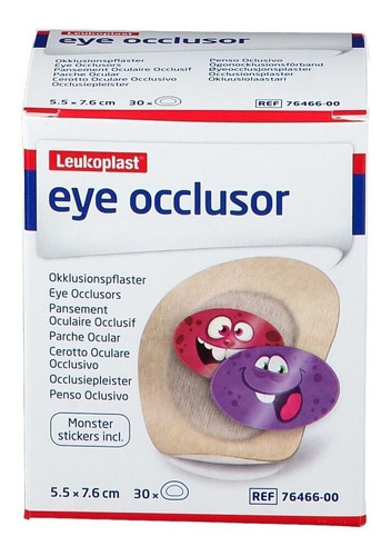 Parches Oculares Leukoplast 5.5 X 7.6 Cm. Caja 30 Unidades