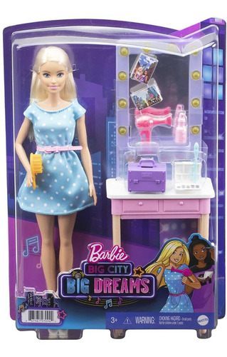 Muñeca Barbie Big City Big Dreams Malibú 2m