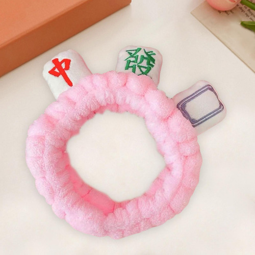 Moda Mahjong Maquillaje Spa Diadema Suave Franela Felpa