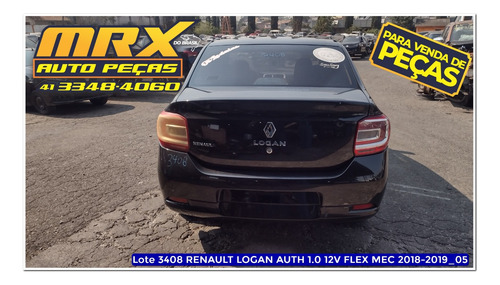 Sucata Renault Logan Auth 1.0 3cc Flex 2019 Pecas