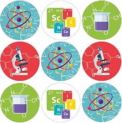 Etiquetas Del Favor De La Fiesta De La Ciencia - 180 Pegatin