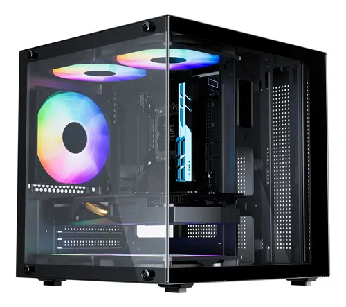 Gabinete Gamer Preto Bluecase com 5 Fans Bg-066 Life Pro