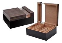 Comprar Humidor Habanos 50 Cigarros Cubanos Higrómetro Nogal Cedro