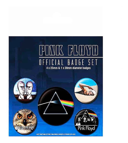 Pack De Chapitas Originales Pink Floyd