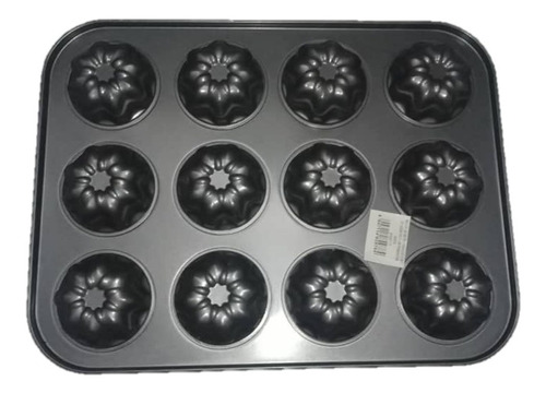 Bandeja O Molde Para Cupcakes Flor 12 Cavidades Reposteria