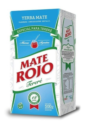 Yerba Mate Rojo Tereré X 1/2kg