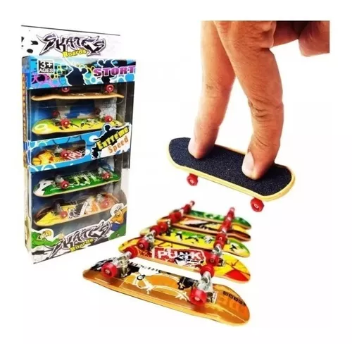 50 Mini Skate De Dedo Brinquedo Lembrancinha Atacado
