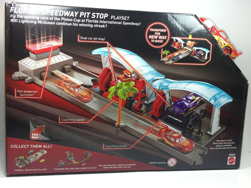 Juegos De Cars Florida Speedway Pit Stop Play Set Story Set | Envío gratis Juegos De Cars Florida Speedway Pit Stop Play Set Story Set | Envío gratis
