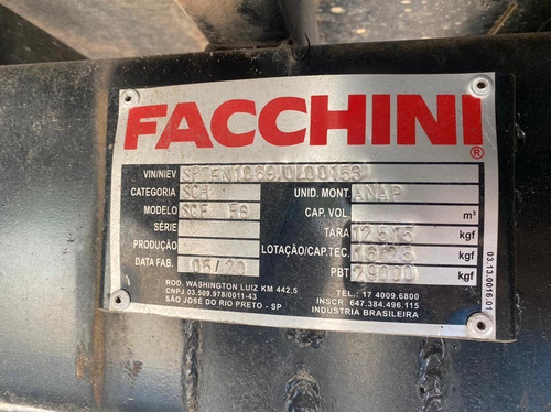 Imagem 6 de 6 de Baú Facchini Ano 2020 Seminovo 9,20m, Sb Veiculos