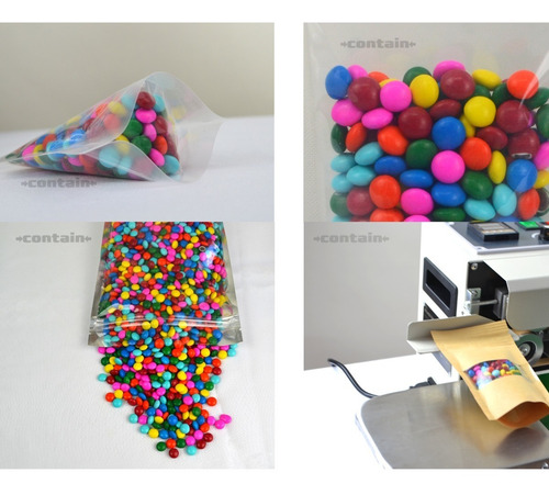 Imagen 4 de 7 de 100 Bolsas Stand Up Pouch Con Cierre Transparente De 50 Grs