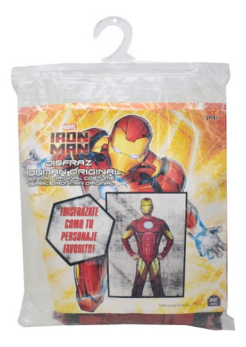 Marvel Iron Man Disfraz Unitalla 170cm Pat Avenue