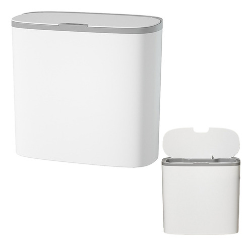 Cubo De Basura Inteligente De 14l Con Sensor Blanco