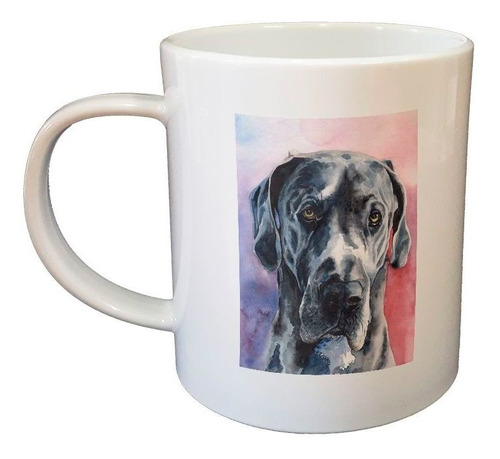 Taza De Plastico Prero Gran Danes Pintura Art