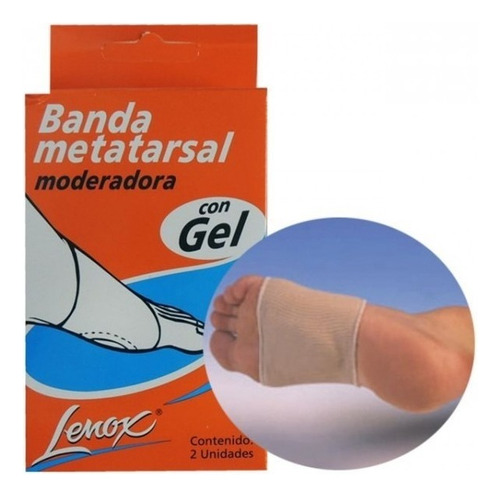 Banda Metatarsal Moderadora Gel Sin Revestir Lenox