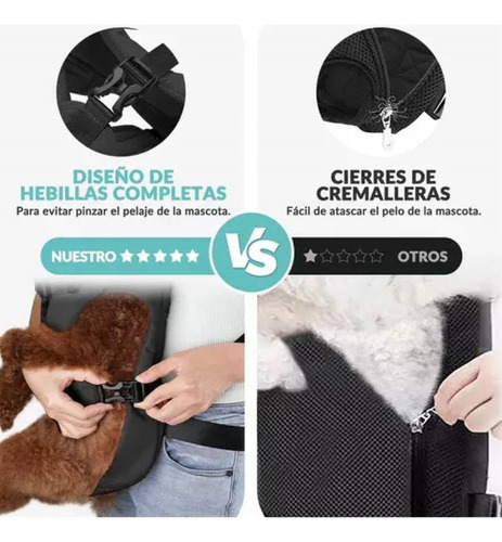 Mochila Portadora Para Perros Pequeños Y Medianos