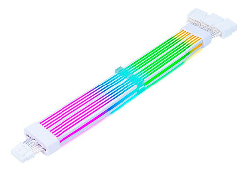 Cabo Extensor Sleeved Acegeek Ac124, Argb, 12+4 Pinos, 340mm
