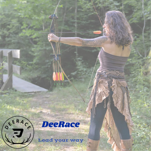 Juego De Arco Recurvo Deerace Takedown 62 Pulgadas Clásico Madera Ambidiestro
