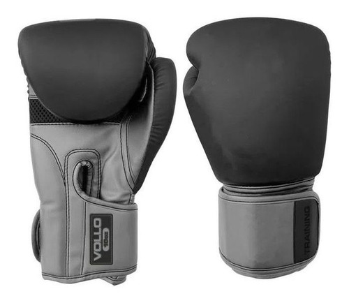 Luva De Boxe E Muay Thai Preta E Cinza Gray Training 12 Oz